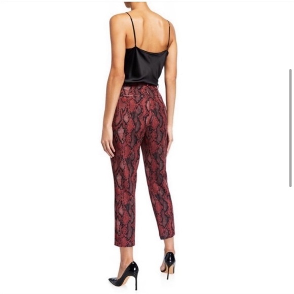 L’agence Ludivine Snakeskin Cropped Trouser Pant - Picture 2 of 11